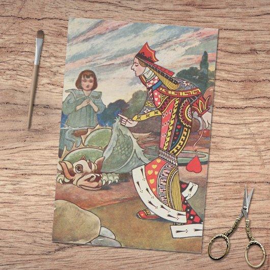 Alice's Adventures in Wonderland Queen Griffin Seidenpapier