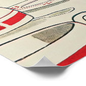 Alice's Adventures in Wunderland Party Vintag Poster (Ecke)