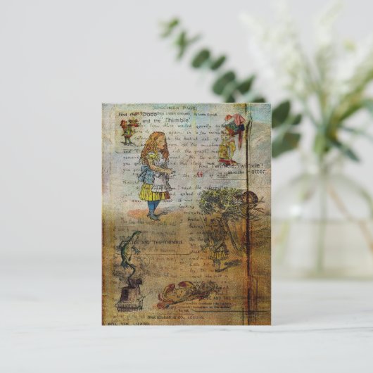 Alice's Adventures Postkarte (Stehend Vorderseite)