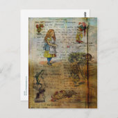 Alice's Adventures Postkarte (Vorne/Hinten)