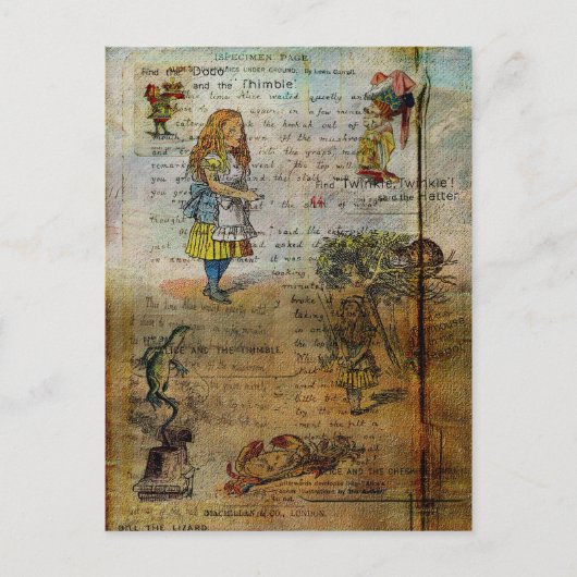 Alice's Adventures Postkarte (Vorderseite)