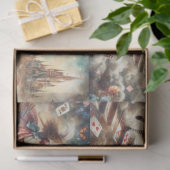 Alices Launenhaftes Schloss-Abenteuer Decoupage Seidenpapier (Geschenk)