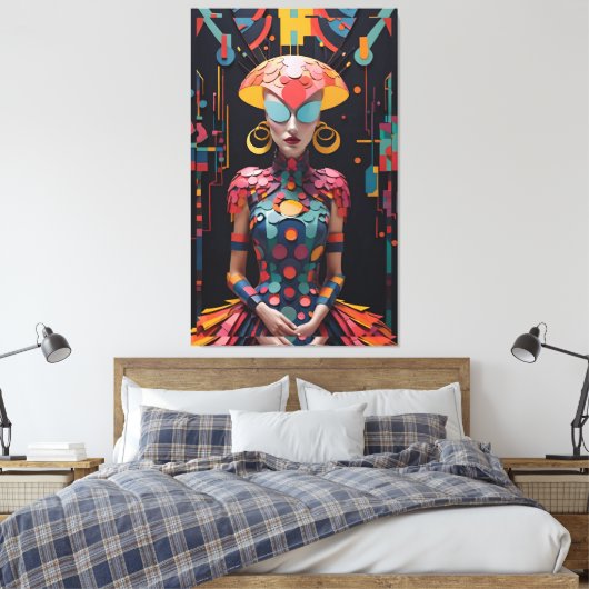 Alice's New Afternoon Tea Party - Ken Gage Art Leinwanddruck (Insitu (Schlafzimmer))