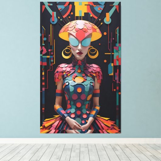 Alice's New Afternoon Tea Party - Ken Gage Art Leinwanddruck (Insitu (Holzboden))