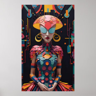Alice's New Afternoon Tea Party - Ken Gage Art Poster