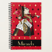 Alice's Queen of Hearts in Red Personalisiert Planer (Vorderseite)