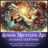 Alice's Rabbit Hole Fantasy Decoupage Seidenpapier