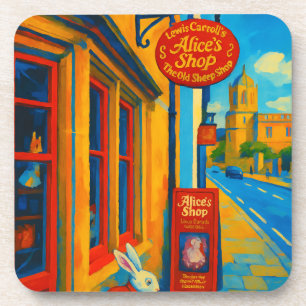 Alice's Shop - Der Old Sheep Shop, Malerei Getränkeuntersetzer