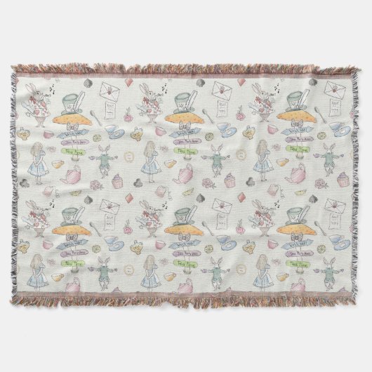 Alice's Tea Party Decke (Vorderseite)