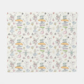 Alice's Tea Party Fleecedecke (Vorderseite (Horizontal))