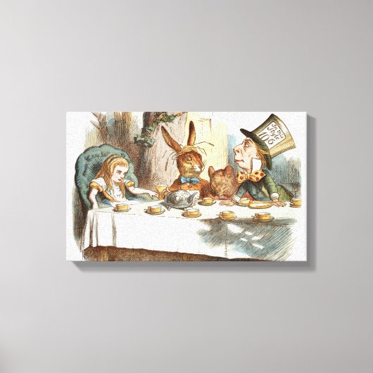 Alice's Tea Party Leinwanddruck (Vorderseite)