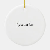 Alice's Weiße Kaninchen Vintag Keramik Ornament (Hinten)