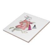 Alices weißes Kaninchen im Märchenland Fliese (Seite)