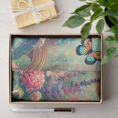 Alice's Whimsical Watercolor Tea Time Decoupage Seidenpapier (Geschenk)