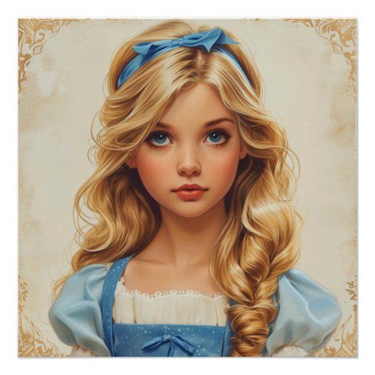 Alice's Whimsical Whirl: Wunderland Whimsy Poster (Vorderseite)