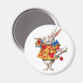 ALICE'S WHITE RABBIT IN WONDERLAND MAGNET (Vorderseite/Rückseite)