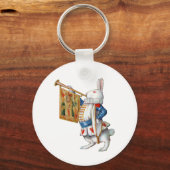 ALICES WHITE RABBIT IN WONDERLAND SCHLÜSSELANHÄNGER (Vorderseite)