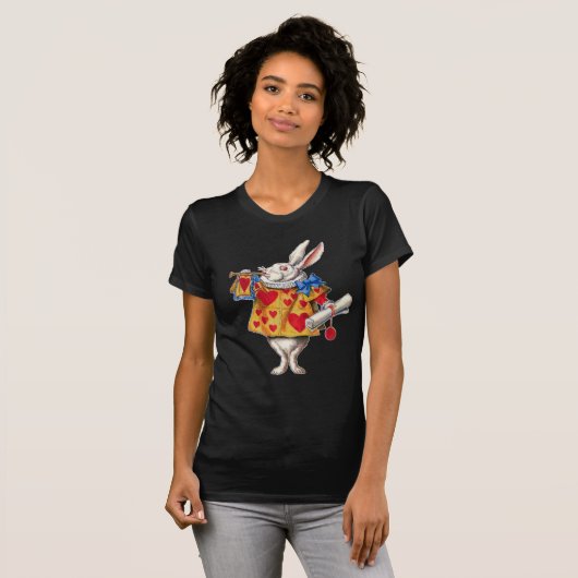 ALICE'S WHITE RABBIT IN WONDERLAND T-Shirt (Vorne ganz)