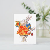 ALICE'S WHITE RABBIT POSTKARTE (Stehend Vorderseite)