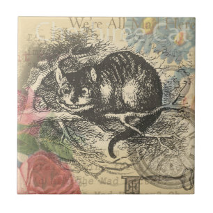 Alices Wunderland-Raupe: Original Tenniel Fliese