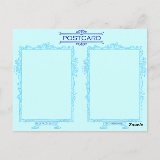 Alicia - Blue Green Dream Postcard Postkarte (Rückseite)