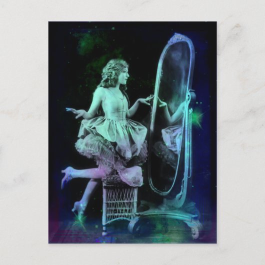 Alicia - Blue Green Dream Postcard Postkarte (Vorderseite)