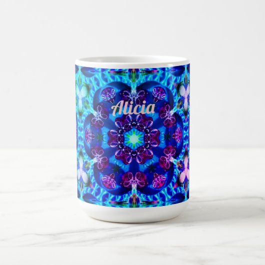 ALICIA ~ Hübsches Glittermuster ~ Kaffeetasse (Mittel)
