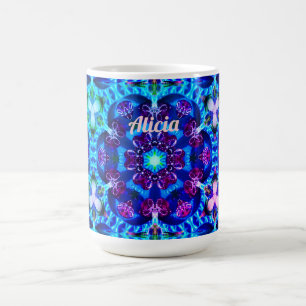 ALICIA ~ Hübsches Glittermuster ~ Kaffeetasse