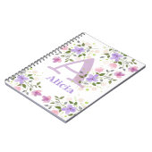 Alicia mit Blume Notizblock (Linke Seite)