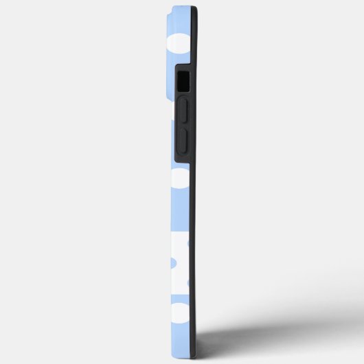 Alicia - Niedliche Polka Dots Pastel Blue iPhone C Case-Mate iPhone Hülle (Rückseite / Links)