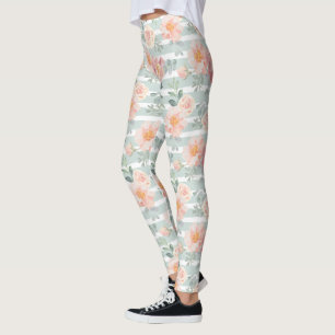 Alicia-Rose-Streifenmuster Leggings