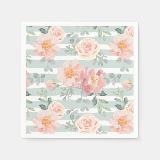 Alicia-Rose-Streifenmuster Serviette (Vorderseite)