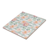 Alicia-Rosen-Streifen-Muster Fliese (Seite)