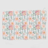 Alicia-Rosen-Streifen-Muster Golfhandtuch (Horizontal)