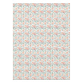 Alicia-Rosen-Streifen-Muster Tischdecke (Vorderseite)