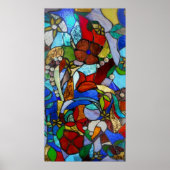 Alicia's Blumengarten Fenster Poster oder Print (Vorne)