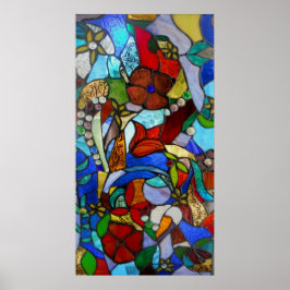 Alicia's Blumengarten Fenster Poster oder Print