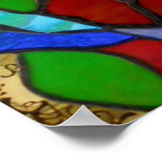 Alicia's Blumengarten Fenster Poster oder Print (Ecke)