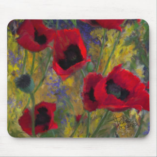 Alicias Mohnblumen Mousepad