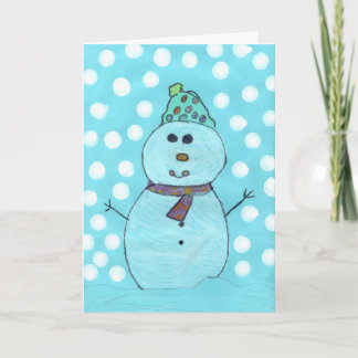 Alicia's Snowman Chrismas Card Feiertagskarte