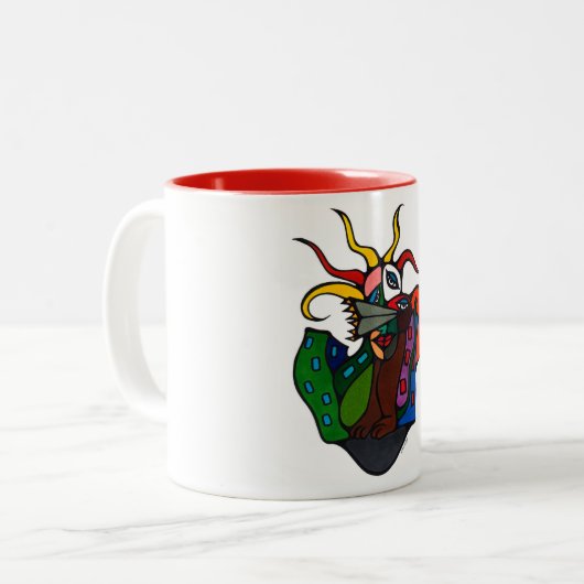 ALIEN 1 ZWEIFARBIGE TASSE (Vorderseite Links)