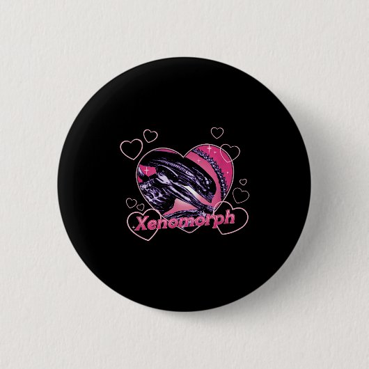 Alien 3 Valentine's Day Loving Xenomorph Heart Rtr Button (Vorderseite)