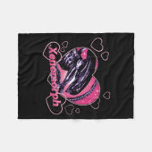 Alien 3 Valentine's Day Loving Xenomorph Heart Rtr Fleecedecke (Vorderseite (Horizontal))