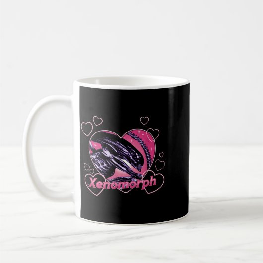 Alien 3 Valentine's Day Loving Xenomorph Heart Rtr Kaffeetasse (Links)
