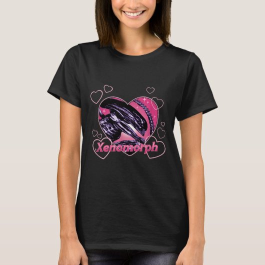 Alien 3 Valentine's Day Loving Xenomorph Heart Rtr T-Shirt (Vorderseite)