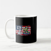 Alien 4. Juli American Flag Ufo Kaffeetasse (Links)