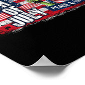Alien 4. Juli American Flag Ufo Poster (Ecke)