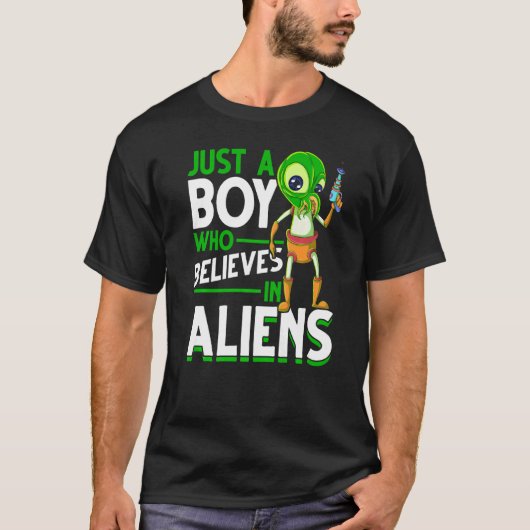 Alien Abduction Boys Science Fiction Extraterrestr T-Shirt (Vorderseite)