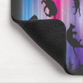 Alien Abduction Cat Flying Saucer Funny UFO Mousepad (Ecke)