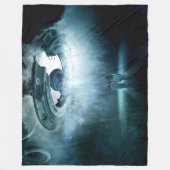 ALIEN ABDUCTION FLEECEDECKE (Vorderseite)